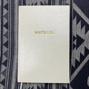 Sloane Stationery White Lies‎ Lizard Embossed Notebook Cream Gold Journal